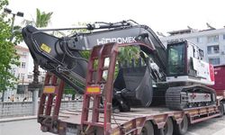 Dalaman'da 32 tonluk paletli ekskavatör araç filosuna eklendi