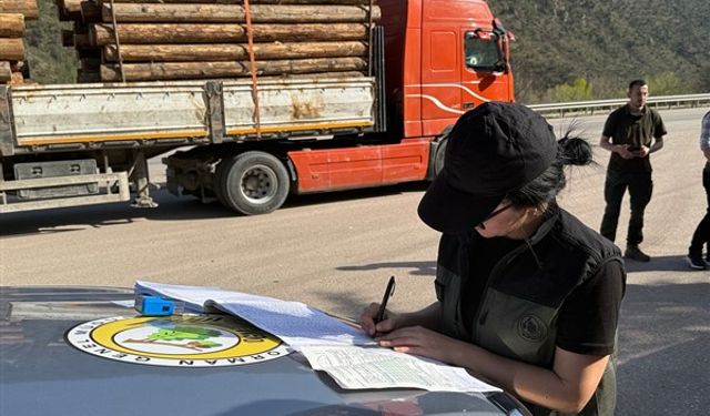 Karabük'te orman emvali taşıyan araçlara sıkı denetim