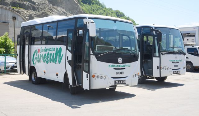Giresun Belediyesi, araç filosuna iki otobüs kazandırdı