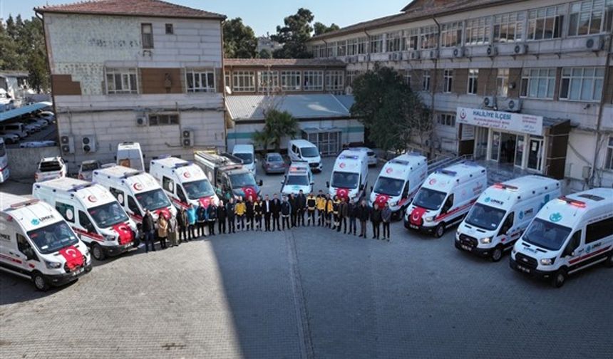 Şanlıurfa'da sağlık filosuna 11 yeni araç katıldı