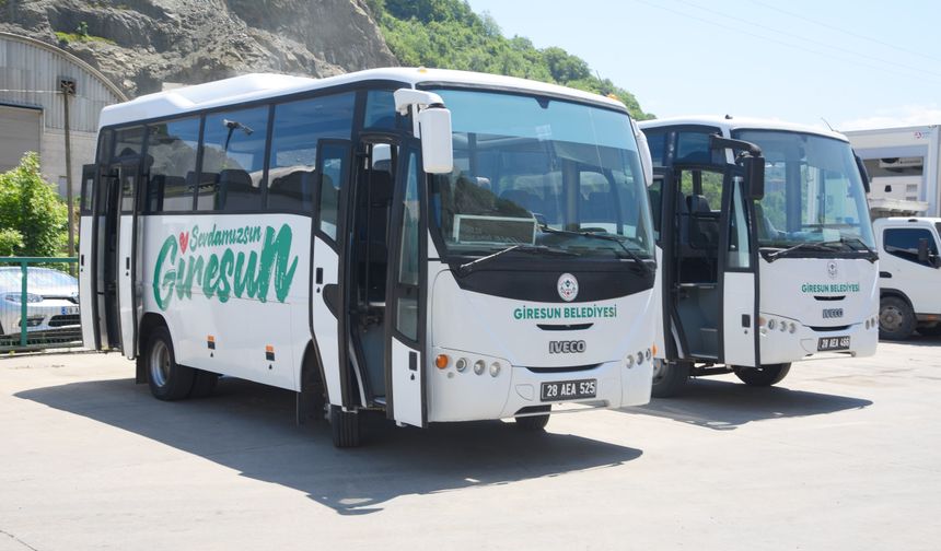 Giresun Belediyesi, araç filosuna iki otobüs kazandırdı